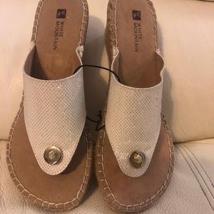 WM silver and gold sandals